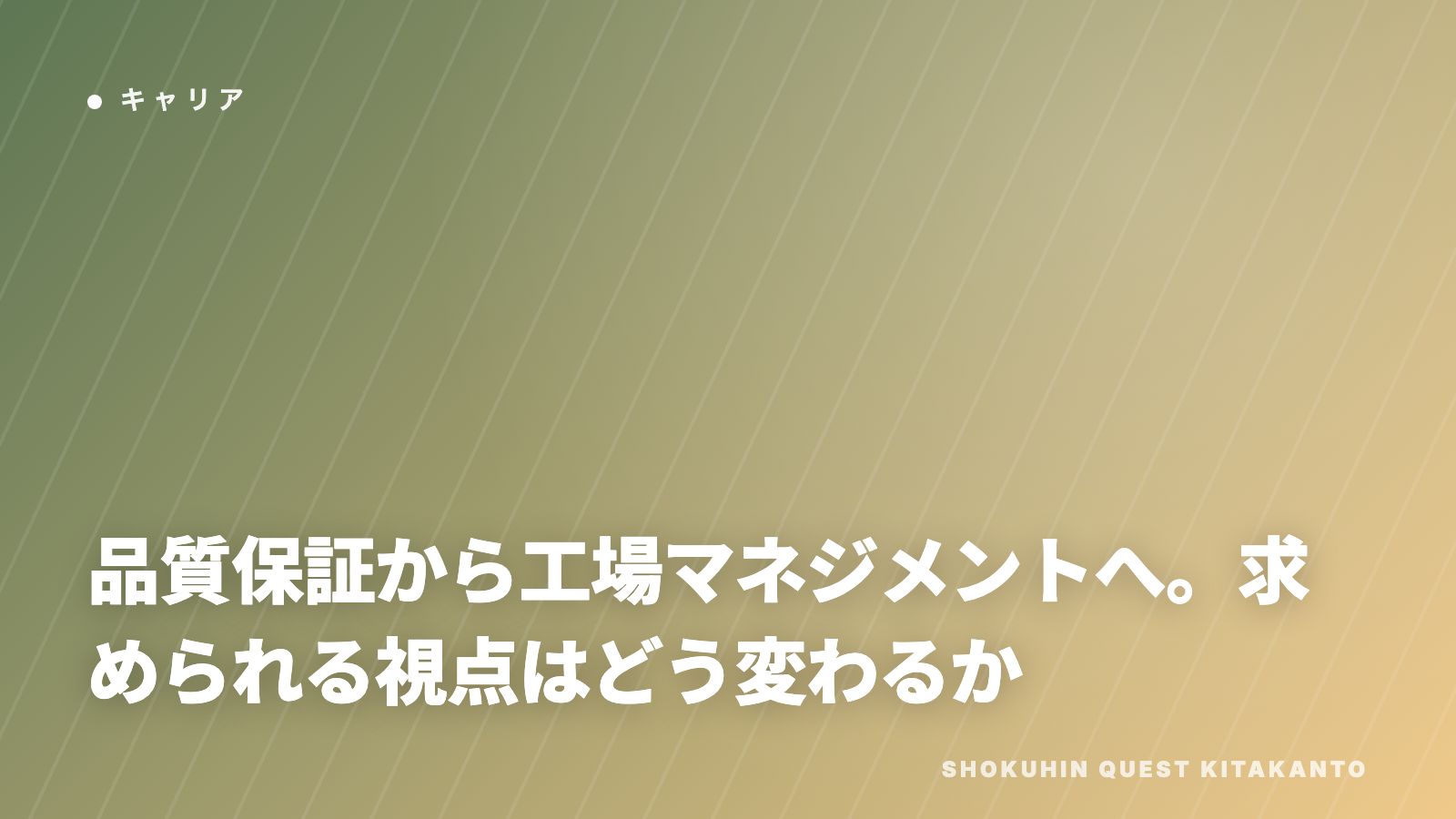 品質保証から工場マネジメントへ eBook表紙