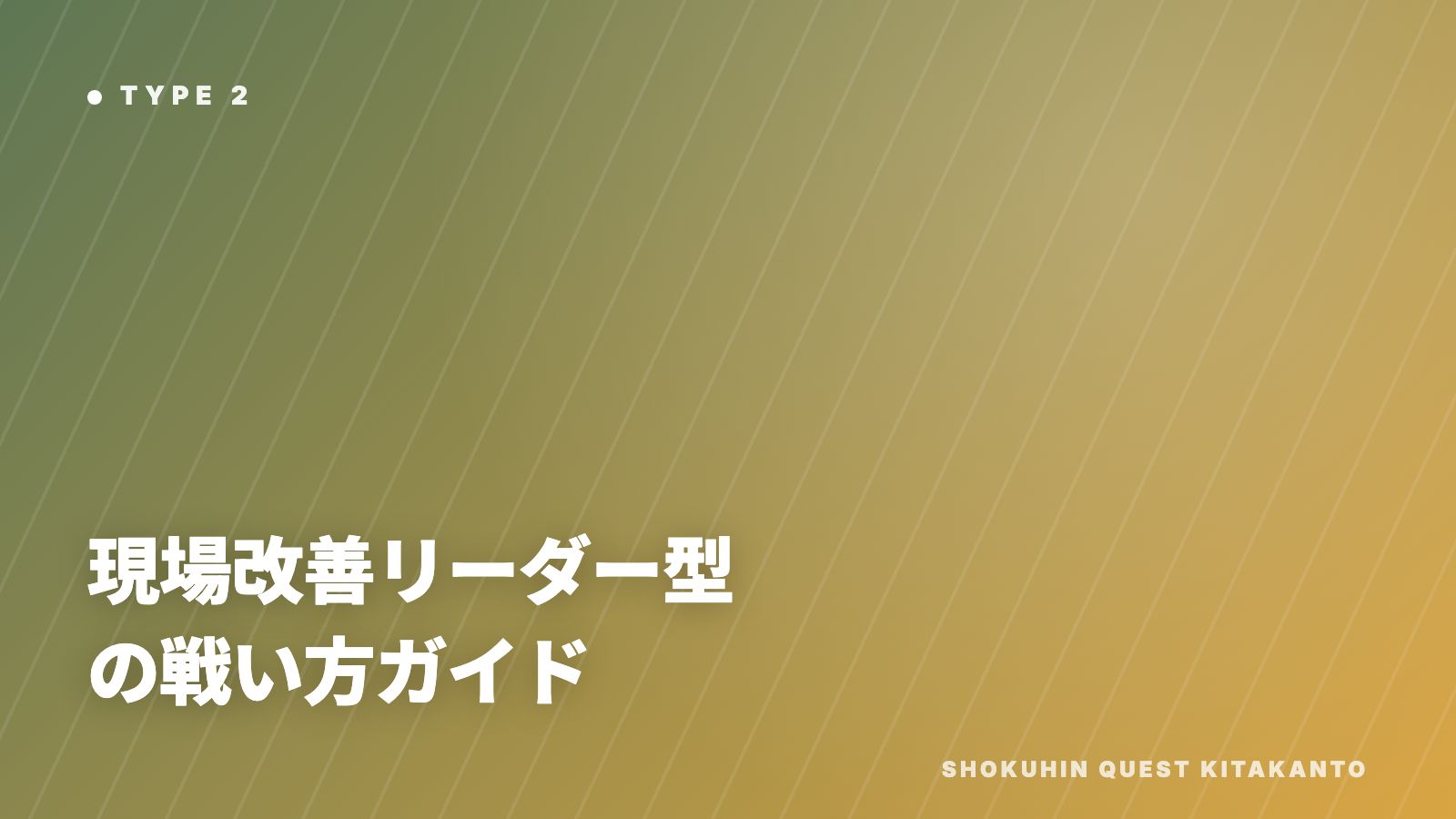 現場改善リーダー型の戦い方ガイド 表紙